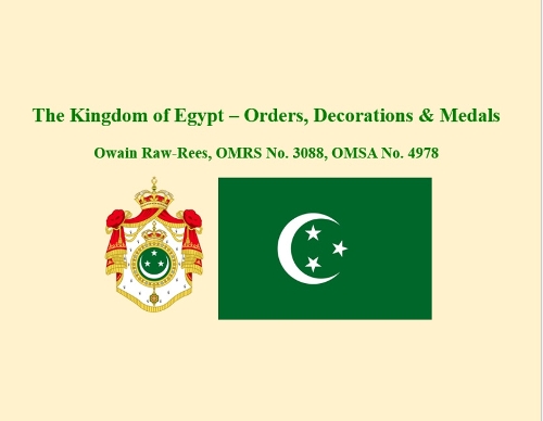 The Kingdom of Egypt – Orders, Decorations & Medals