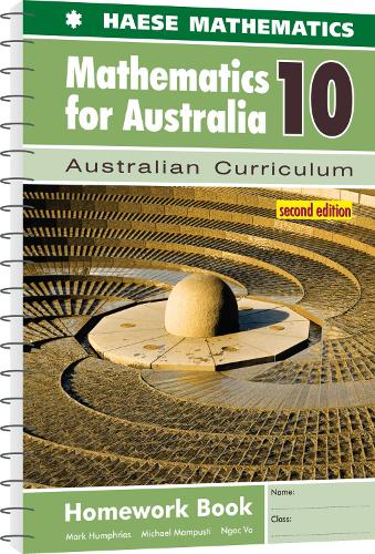 Mathematics for Australia 10 Homework Book