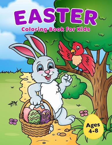 Easter Coloring Book for Kids Ages 4-8