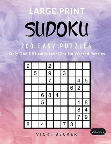 Large Print Sudoku 200 Easy Puzzles