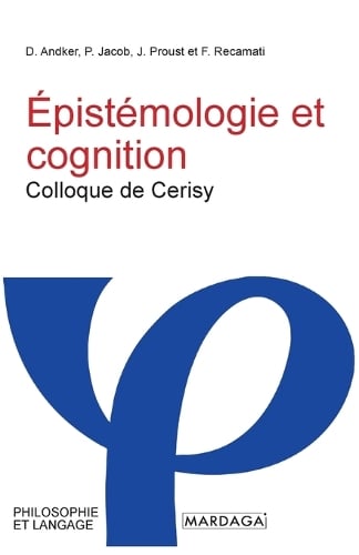 Épistémologie et cognition