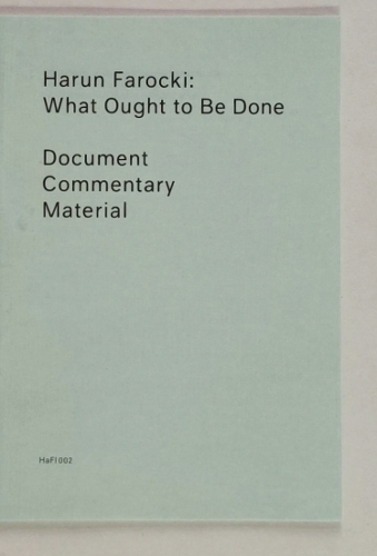 What Ought to Be Done