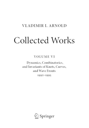 VLADIMIR I. ARNOLD—Collected Works