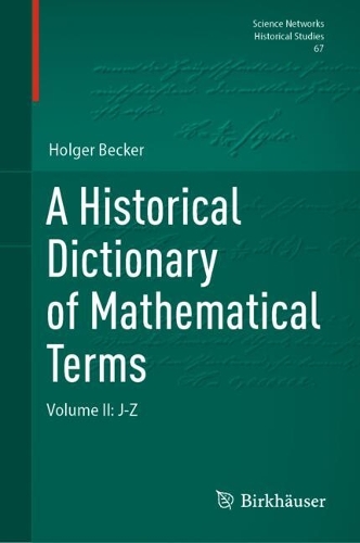 A Historical Dictionary of Mathematical Terms
