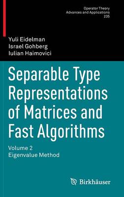 Separable Type Representations of Matrices and Fast Algorithms