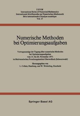 Numerische Methoden bei Optimierungsaufgaben