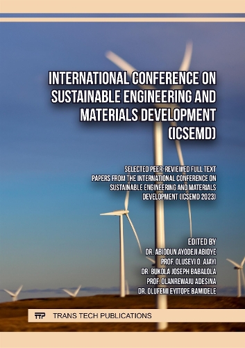 International Conference on Sustainable Engineering and Materials Development (ICSEMD)