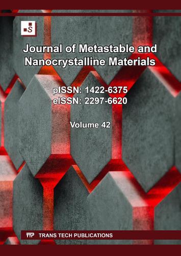 Journal of Metastable and Nanocrystalline Materials Vol. 42