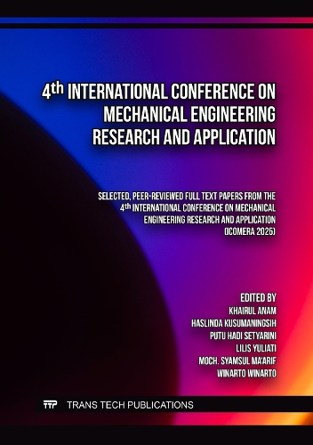 4th International Conference on Mechanical Engineering Research and Application
