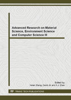 Advanced Research on Material Science, Environment Science and Computer Science III
