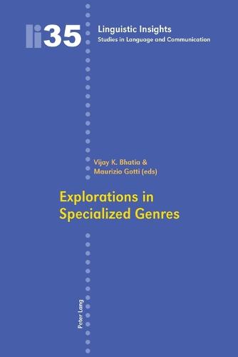 Explorations in Specialized Genres