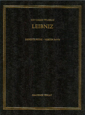 Gottfried Wilhelm Leibniz. Sämtliche Schriften und Briefe, BAND 4, 1670-1673. Infinitesimalmathematik