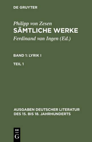 Sämtliche Werke. Bd 1