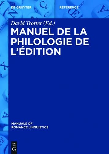 Manuel de la philologie de l'édition