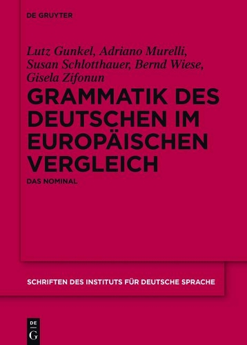 Grammatik Des Deutschen Im Europäischen Vergleich