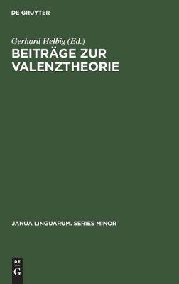 Beiträge Zur Valenztheorie