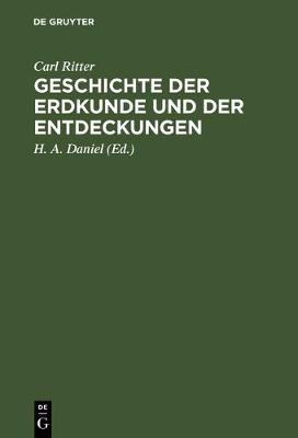 Geschichte Der Erdkunde Und Der Entdeckungen
