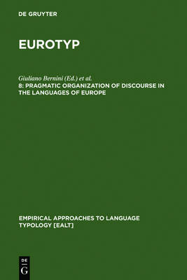 Pragmatic Organization of Discourse in the Languages of Europe