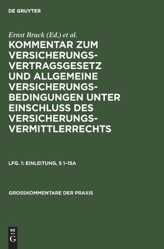 Einleitung, § 1-15a
