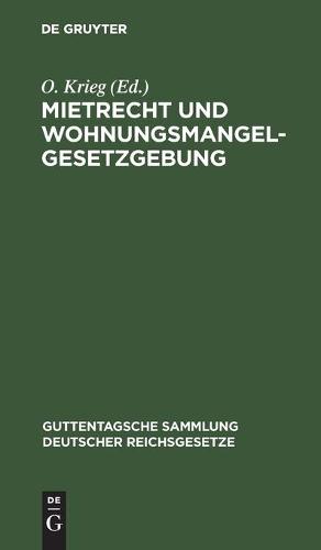 Mietrecht Und Wohnungsmangelgesetzgebung