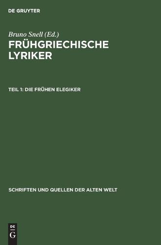 Die Frühen Elegiker