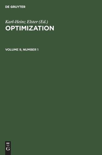 Optimization. Volume 9, Number 1