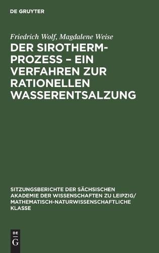 Der Sirotherm-Prozess - Ein Verfahren Zur Rationellen Wasserentsalzung