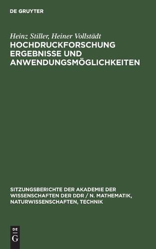 Hochdruckforschung Ergebnisse Und Anwendungsmöglichkeiten