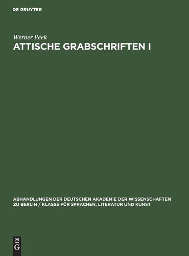 Attische Grabschriften I