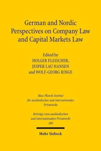 German and Nordic Perspectives on Company Law and Capital Markets Law