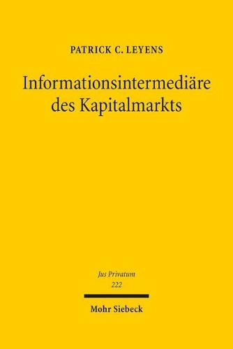 Informationsintermediäre des Kapitalmarkts