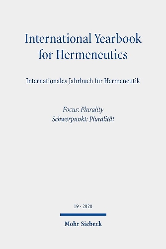 International Yearbook for Hermeneutics/Internationales Jahrbuch für Hermeneutik