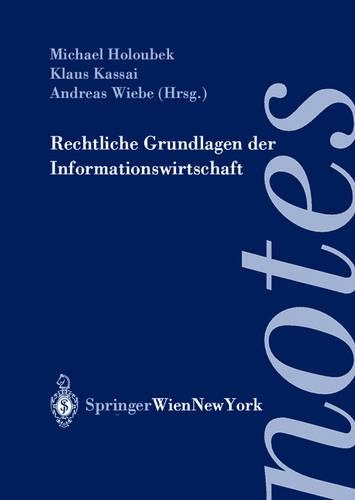 Rechtliche Grundlagen Der Informationswirtschaft