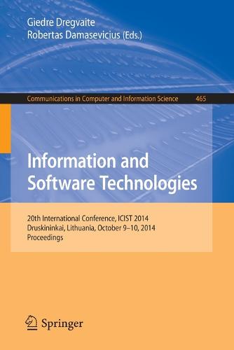 Information and Software Technologies