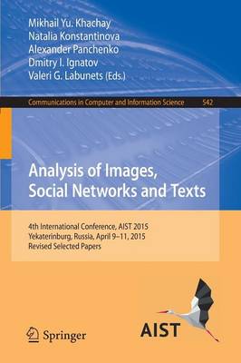 Analysis of Images, Social Networks and Texts