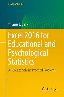 Excel 2016 for Educational and Psychological Statistics