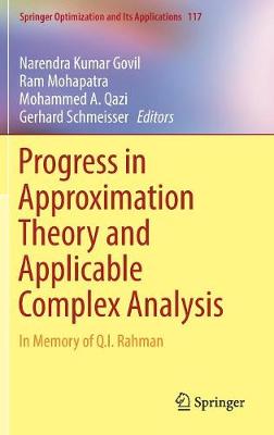Progress in Approximation Theory and Applicable Complex Analysis