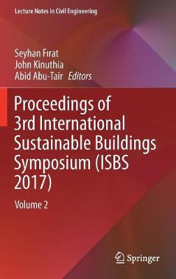 Proceedings of 3rd International Sustainable Buildings Symposium (ISBS 2017)