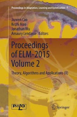 Proceedings of ELM-2015 Volume 2