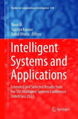Intelligent Systems and Applications