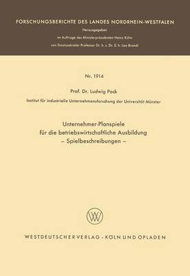 Unternehmer-Planspiele für die betriebswirtschaftliche Ausbildung
