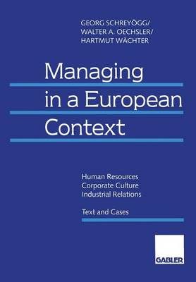 Managing in a European Context