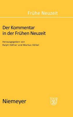 Der Kommentar in der Frühen Neuzeit