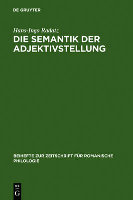 Die Semantik Der Adjektivstellung