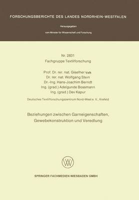 Beziehungen zwischen Garneigenschaften, Gewebekonstruktion und Veredlung