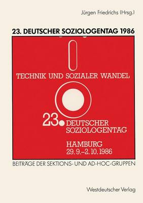 23. Deutscher Soziologentag 1986