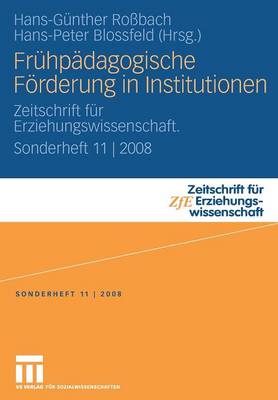 Frühpädagogische Förderung in Institutionen