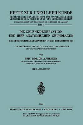 Die Gelenkdenervation und Ihre Anatomischen Grundlagen