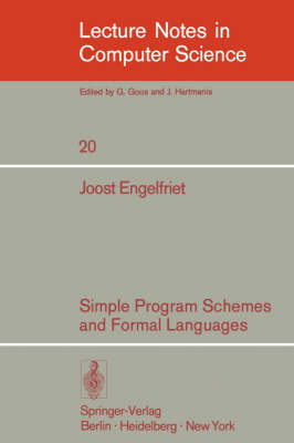 Simple Program Schemes and Formal Languages
