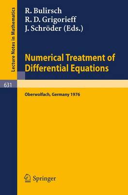 Numerical Treatment of Differential Equations